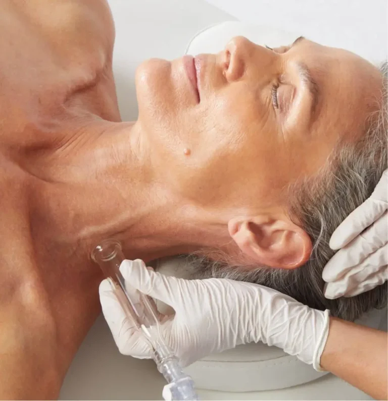 Aged Woman Receiving Lymphatic Treatment | Embrace Wellness in Bismarck, ND