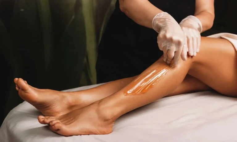 Lady getting waxing treatment at Embrace Wellness in Bismarck, ND